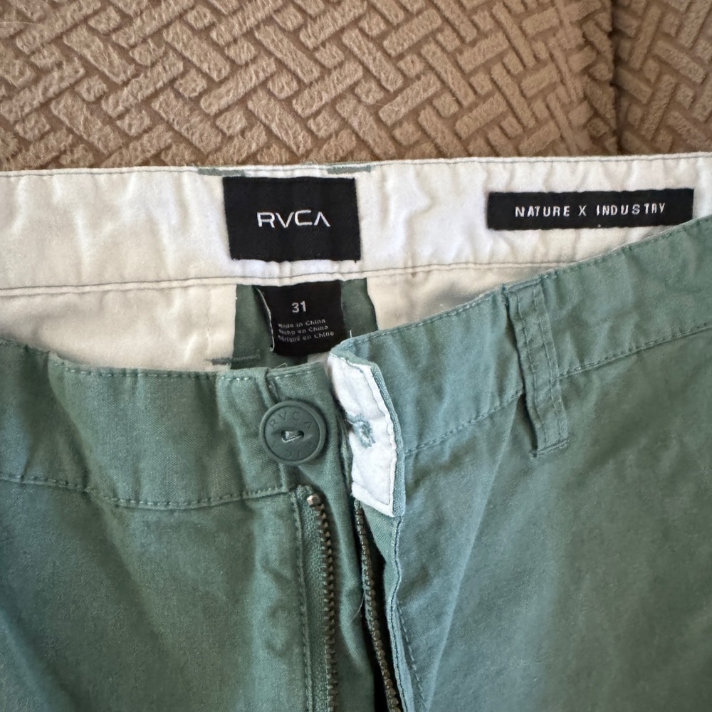 RVCA Sage Green shorts
